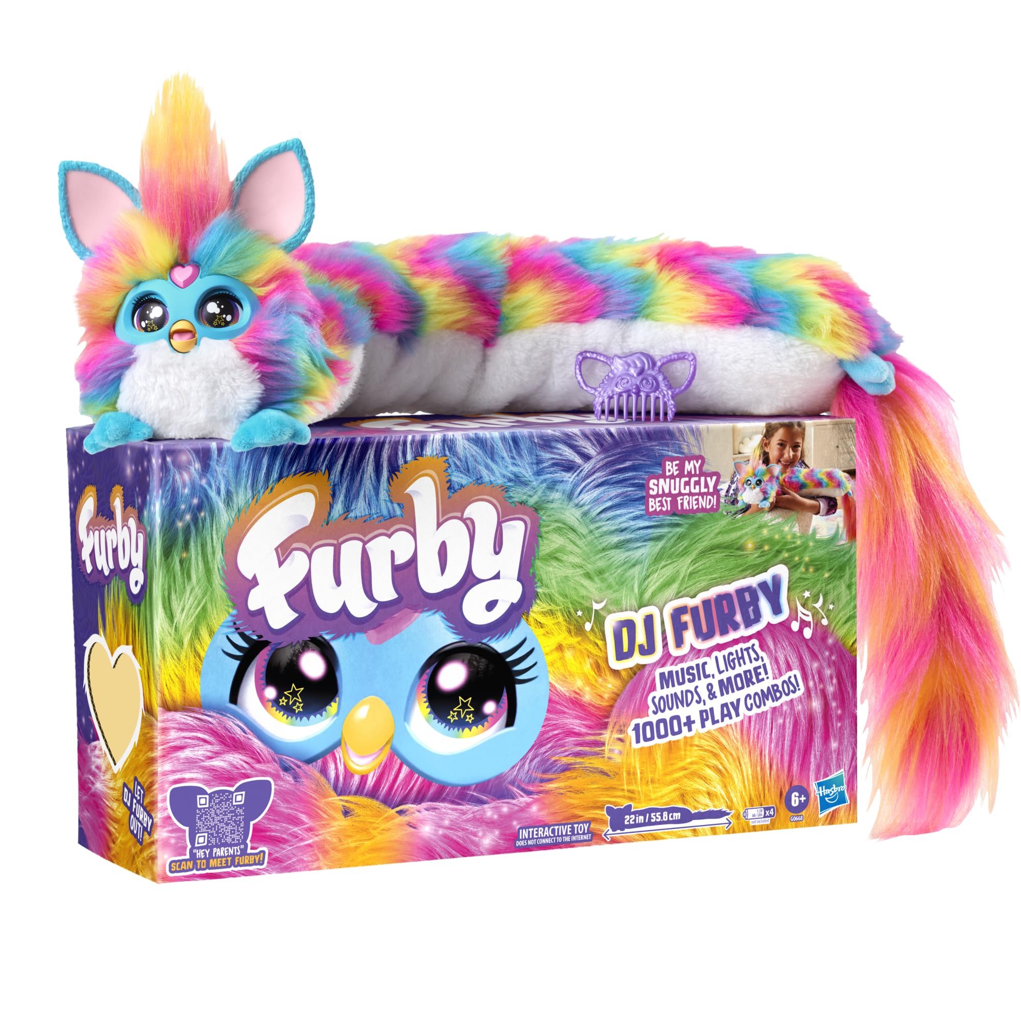 Furby Dj Furby Interactive Rainbow Electronic Plush Toy