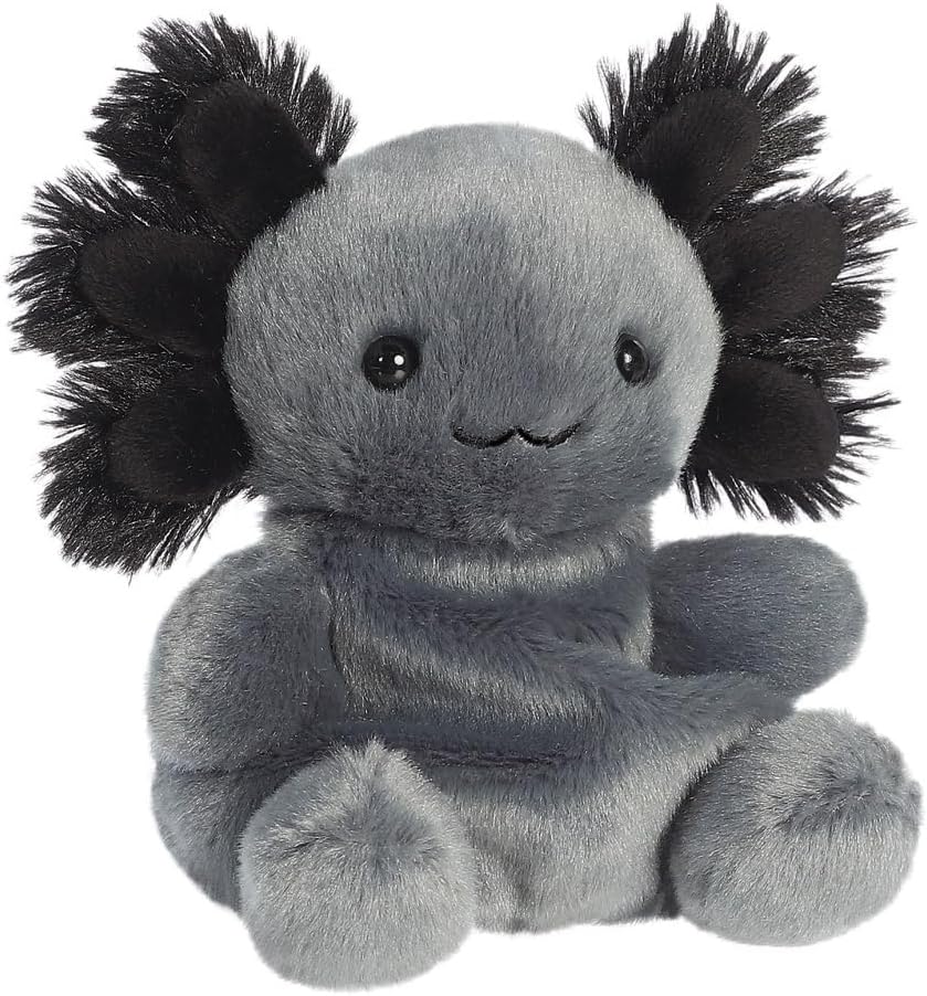 AURORA, 33875 Palm Pals Onyx Axolotl 5In, Soft Toy, Grey