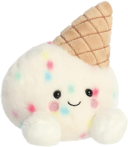 Aurora, 34075, Palm Pals Sprinkle Ice Cream 5In, Soft Toy, White & Brown