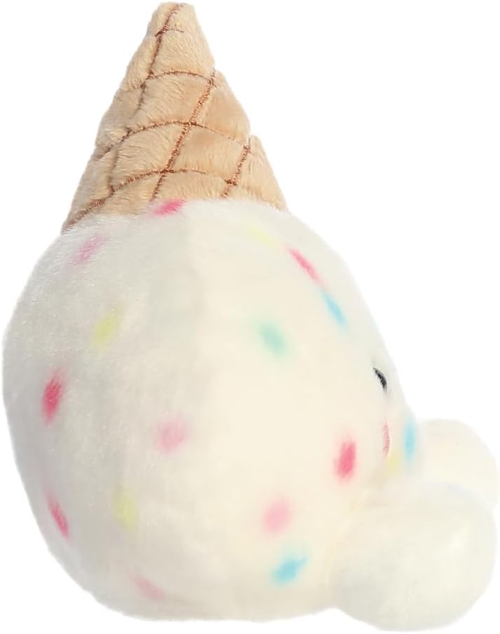 Aurora, 34075, Palm Pals Sprinkle Ice Cream 5In, Soft Toy, White & Brown