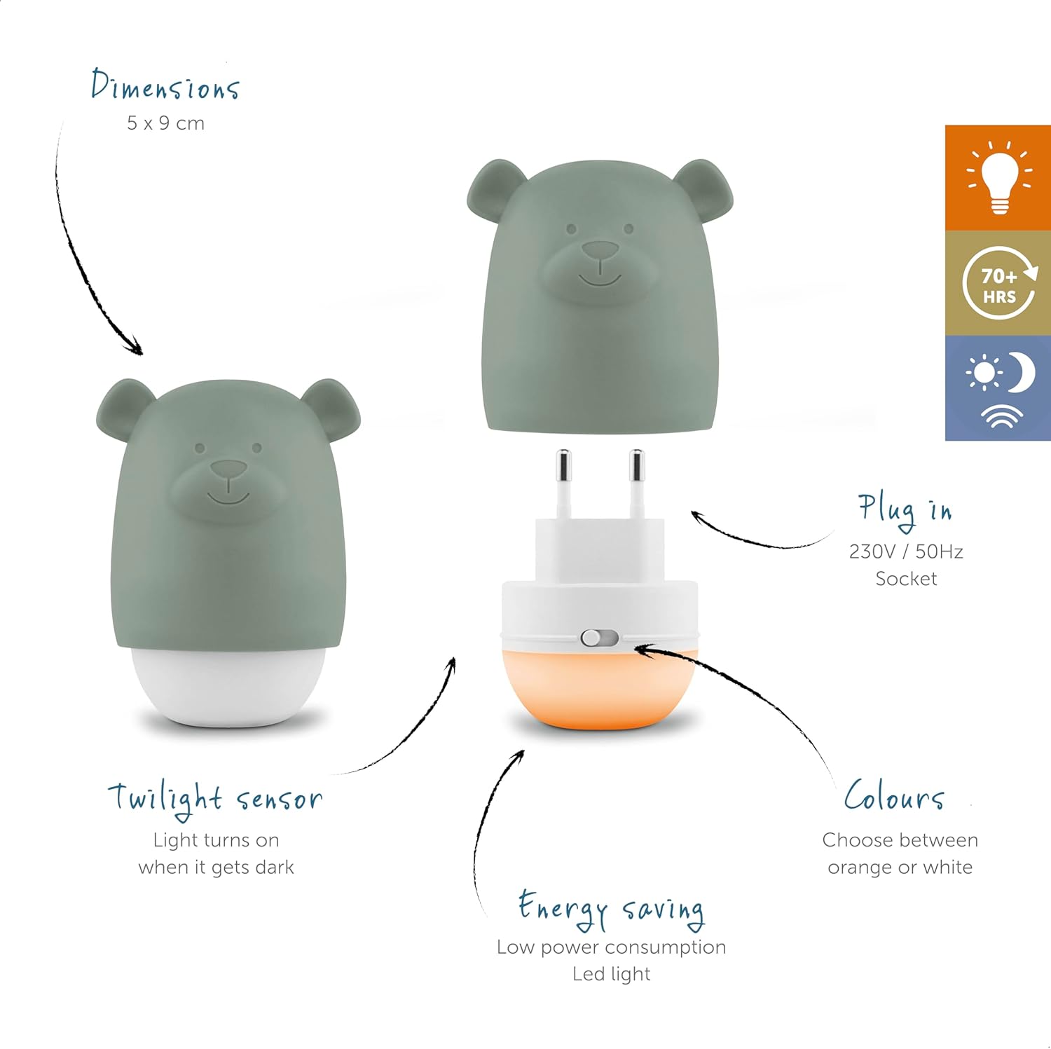Zazu - BENNY Sensor Nightlight SAGE