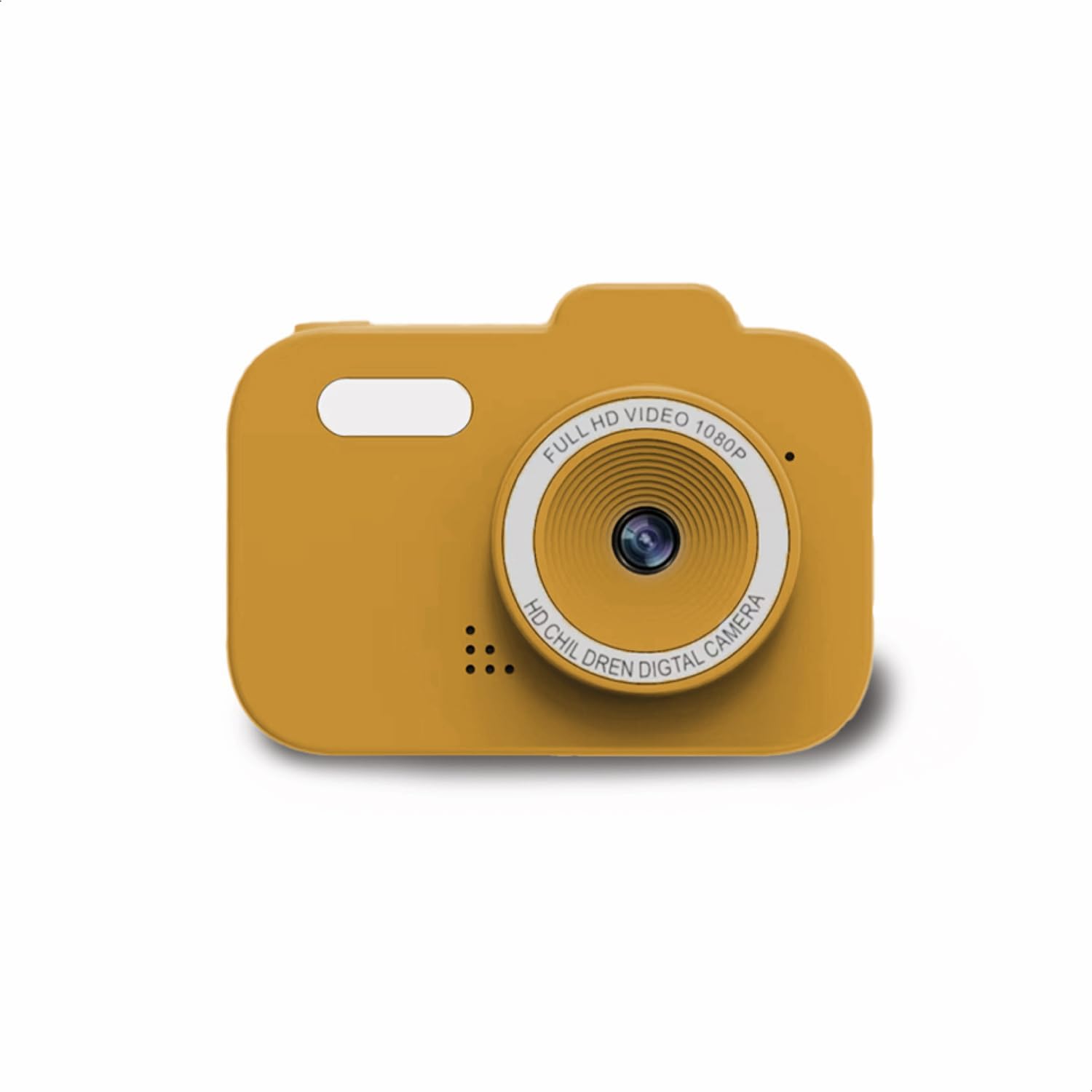 ZAZU Fun HD digitale camera voor kinderen, 1080p video, 2,0-inch display, oplaadbaar, draagbare kindercamera met grappige functies voor foto's en video's (geel