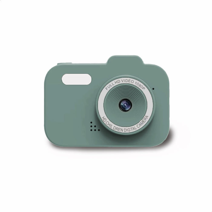 ZAZU Fun HD digitale camera voor kinderen, 1080p video, 2,0-inch display, oplaadbaar, draagbare kindercamera met grappige functies voor foto's en video's (groen