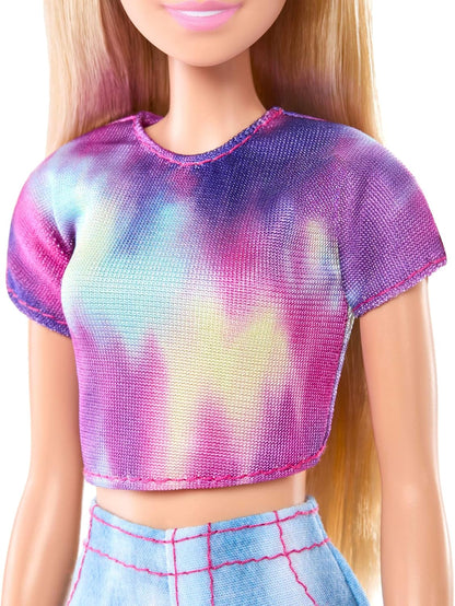 Barbie Mysteries: Beach Detectives Barbie 'Malibu' Modepop, in kenmerkende outfit (kan ook uit) met accessoires, waaronder een zonnebril, JFV63