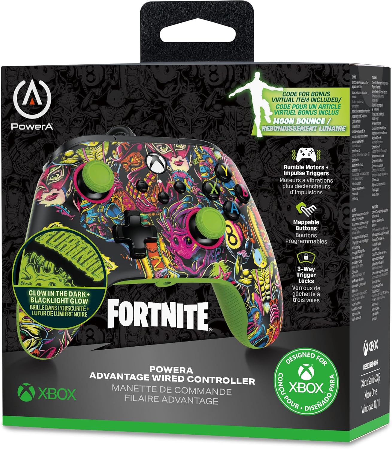 Advantage Wired Controller for Xbox Series X|S - Fortnite Glow