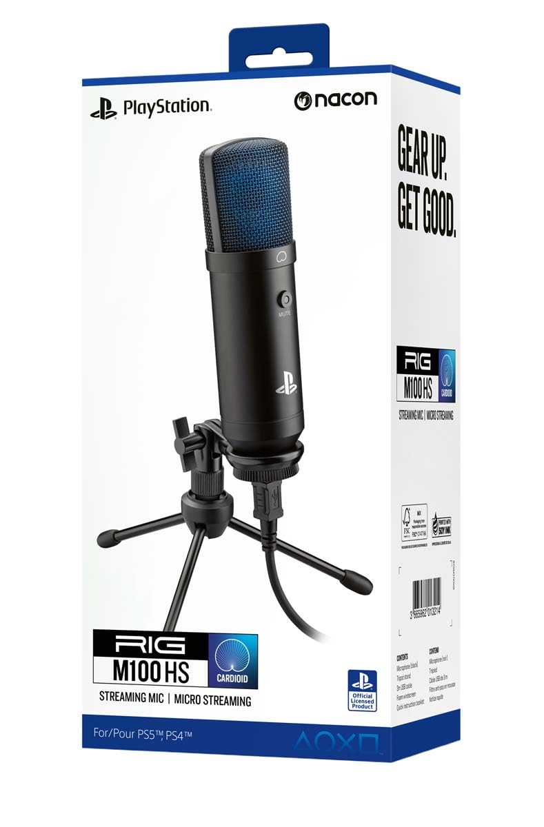 Nacon - Rig Streaming Microphone M100 Hs - Black
