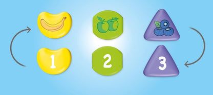 PLAYMOBIL Junior & Disney Minnie Mouse 71770 fruittransporter met sorteerplezier, duurzaam speelgoed vanaf 1 jaar, cadeau voor peuters, bevordert de motoriek en het eerste leren
