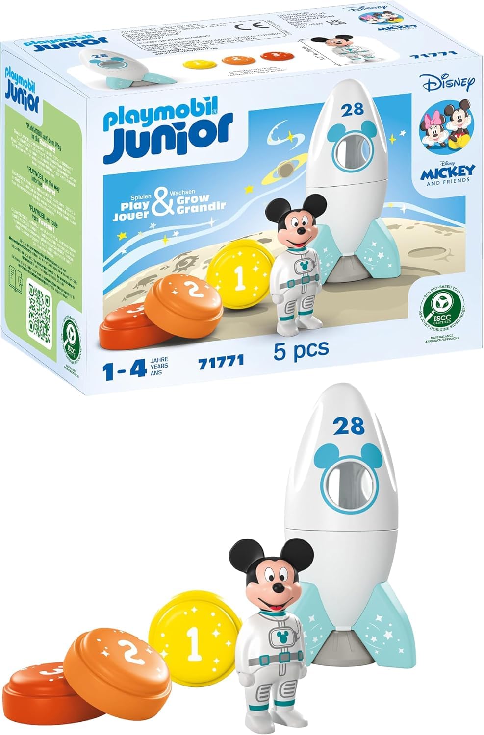 Playmobil - Junior & Disney: Mickey Mouse`S Rocket Space Adventure (71771)
