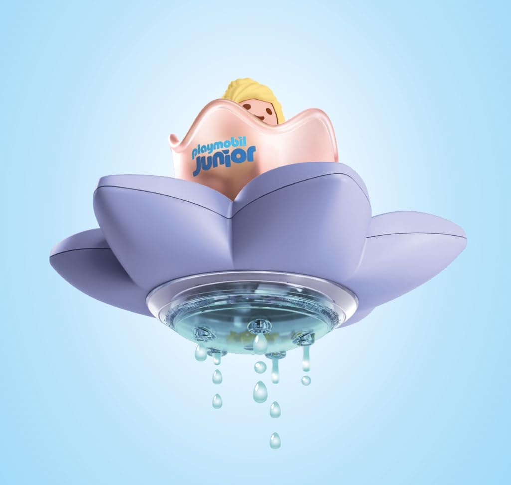 PLAYMOBIL Junior Aqua & Disney Tinkerbells magische feeënzwembloem, duurzaam waterspeelgoed vanaf 1 jaar, cadeau voor peuters, bevordert creativiteit en rollenspel, 71772