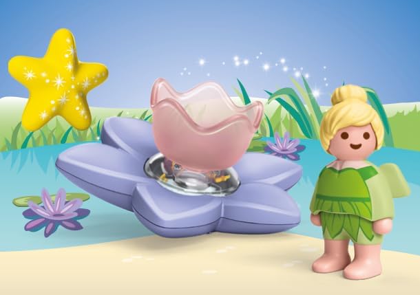 PLAYMOBIL Junior Aqua & Disney Tinkerbells magische feeënzwembloem, duurzaam waterspeelgoed vanaf 1 jaar, cadeau voor peuters, bevordert creativiteit en rollenspel, 71772