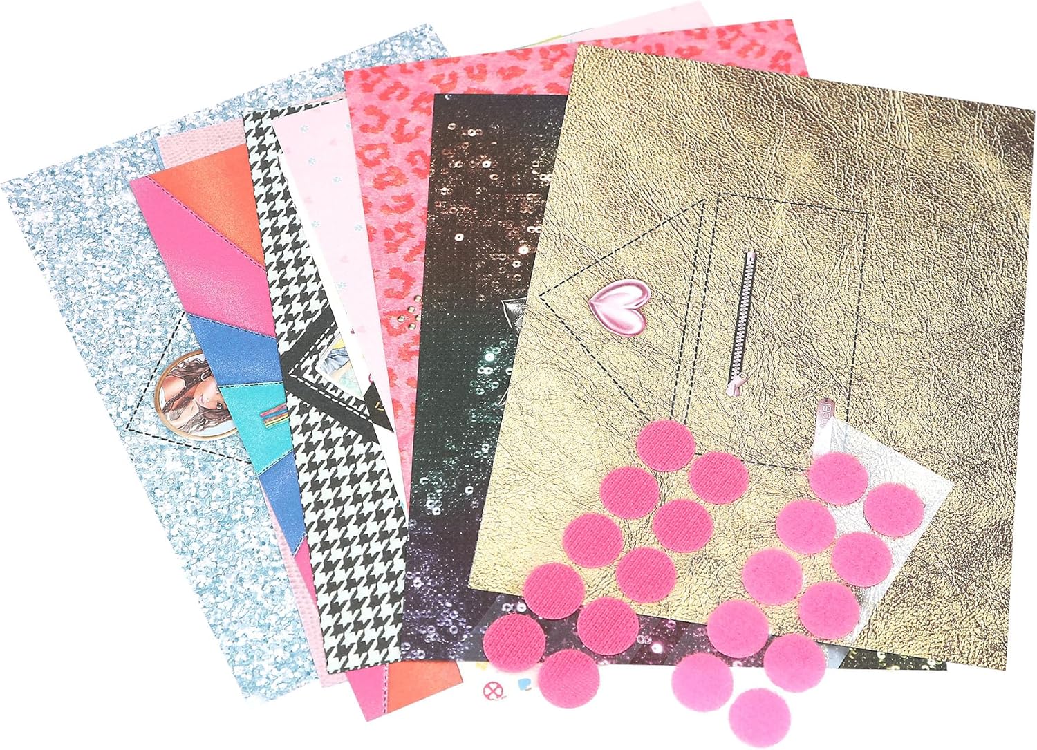 Depesche 12463 TOPModel - DIY Purse Set voor het knutselen en ontwerpen van portemonnee-enveloppen, incl. briefpapier, enveloppen, stickers, stempels en nog veel meer.