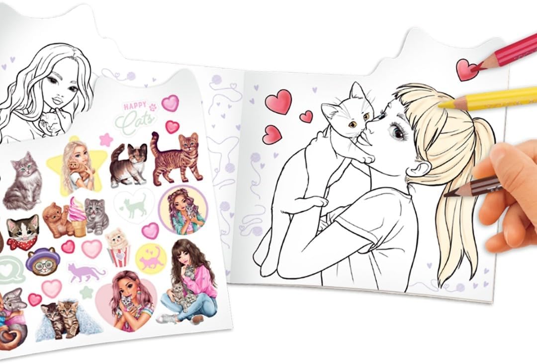 (Bundle ) Topmodel Kitty Colouring Book ( 0412713 )