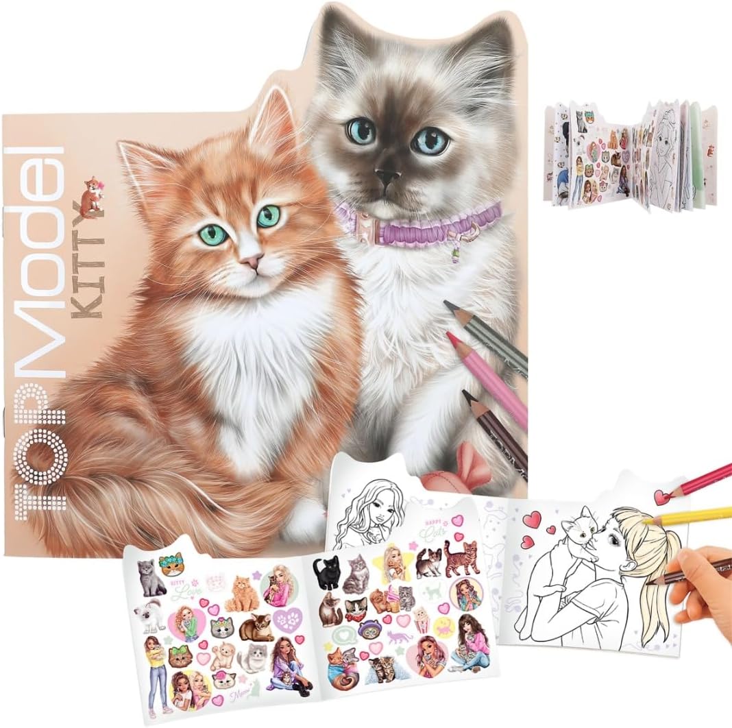 (Bundle ) Topmodel Kitty Colouring Book ( 0412713 )