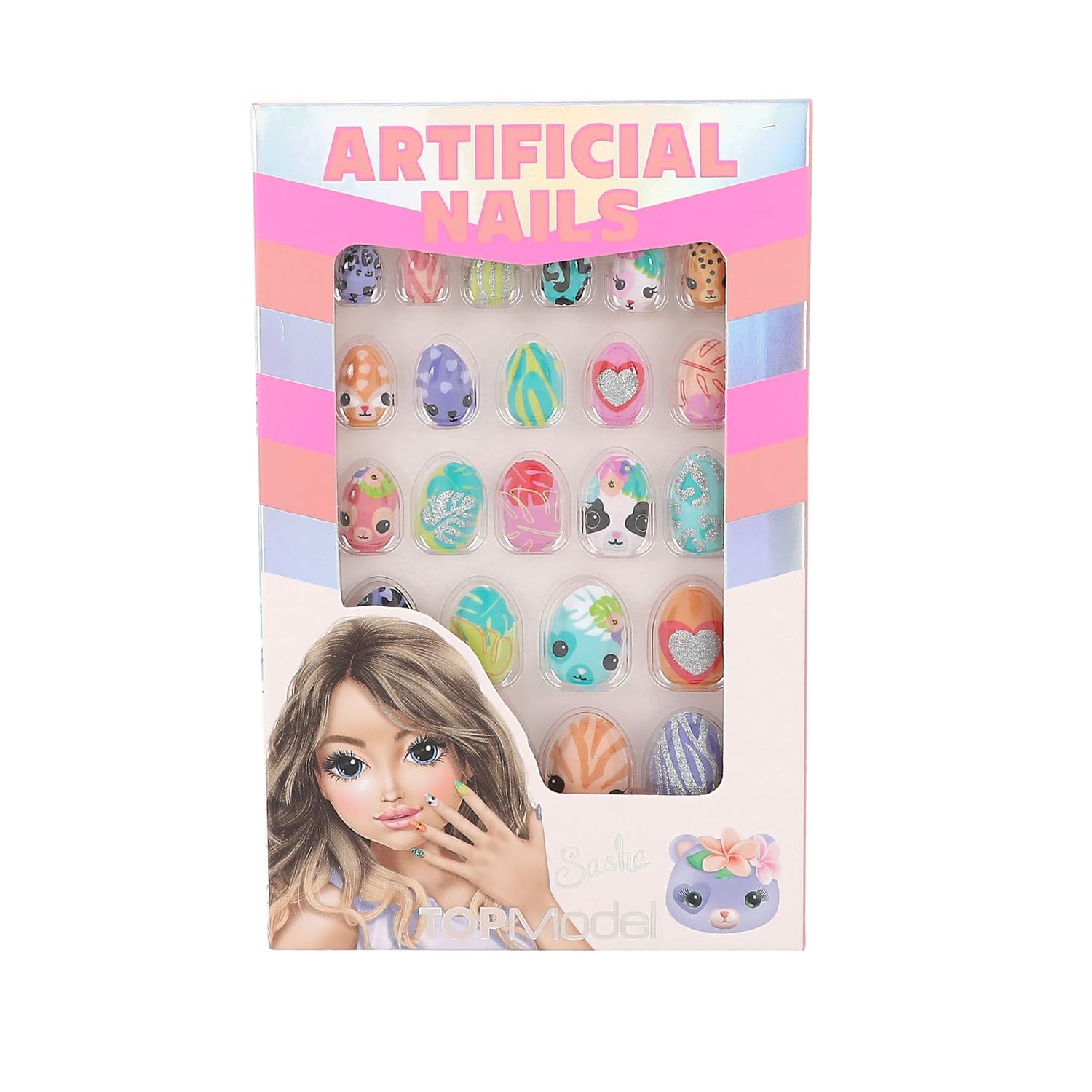 (Bundle )Topmodel - Artificial Nails Pointed Animals Beauty And Me ( 0412820 )