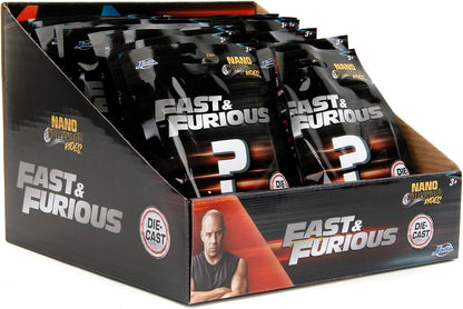 Jada Fast & Furious Car Blind Bag Die-cast Car Collectible - As seen in Fast & Furious movies die-cast models, 12 vehicles to collect, Multicolour, suitable for ages 3+ (Pack of 4)