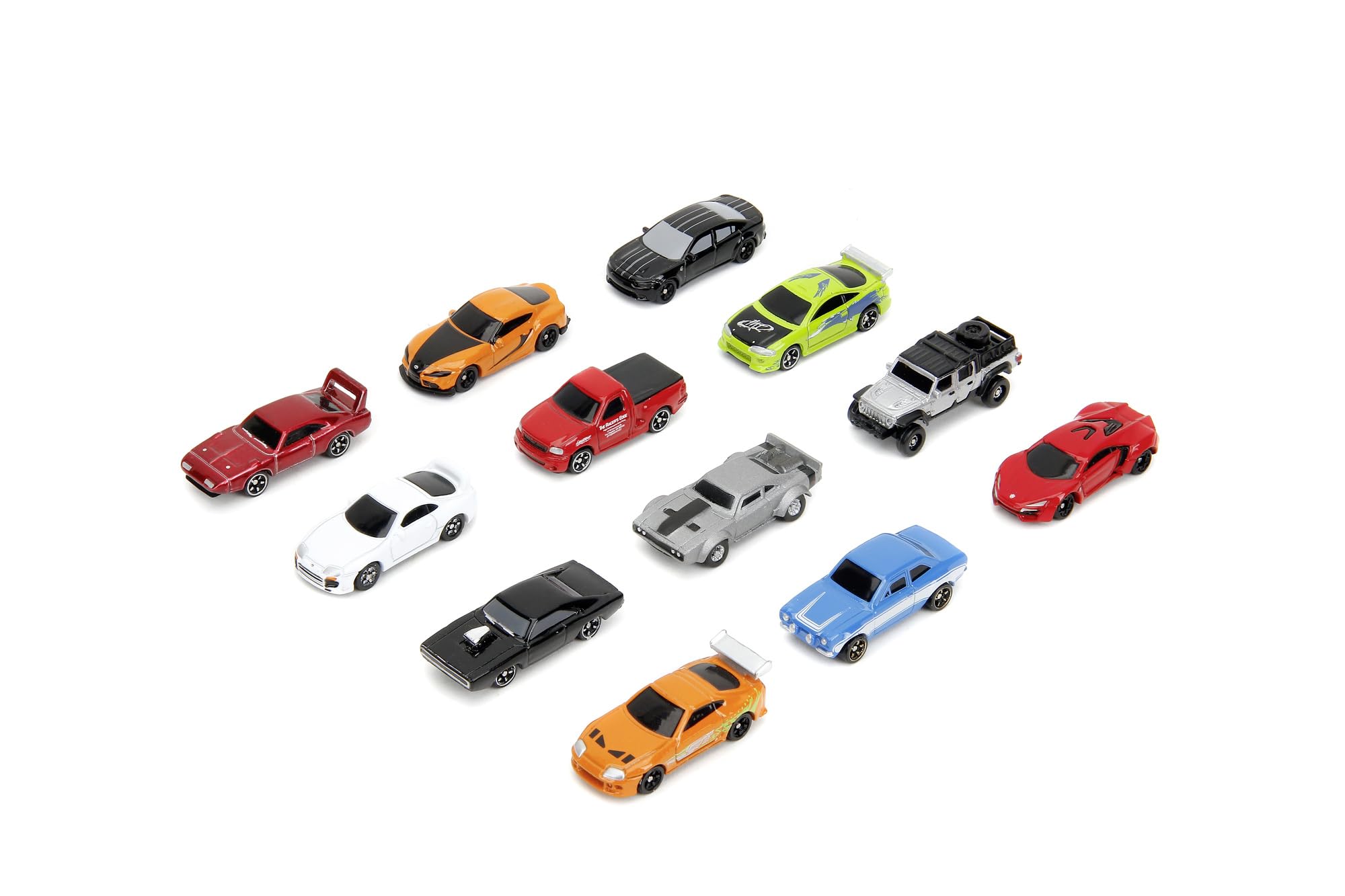 Jada Fast & Furious Car Blind Bag Die-cast Car Collectible - As seen in Fast & Furious movies die-cast models, 12 vehicles to collect, Multicolour, suitable for ages 3+ (Pack of 4)