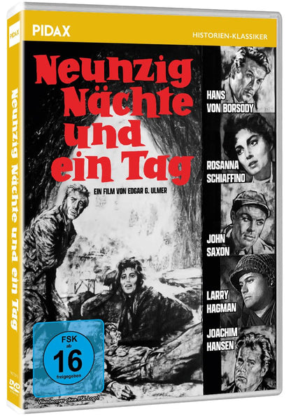 Neunzig Nächte und ein Tag, Packendes Kriegsdrama mit absoluter Starbesetzung (Pidax Film-Klassiker