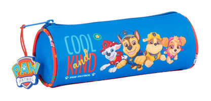 Paw Patrol Cool – Round School Pencil Case, Children's Pencil Case, Ideal for Children from 5 to 14 Years, Comfortable and Versatile, Quality and Resistance, 20 x 7 cm, Red/Blue, M, Casual
