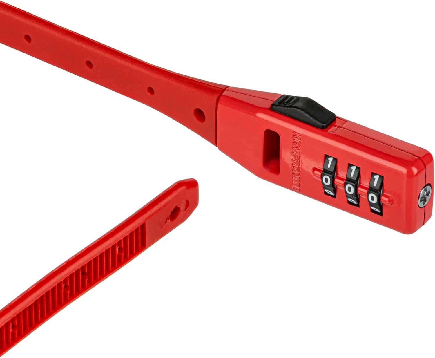 Kryptonite Click Lock - Lucchetto per bicicletta, leggero, antifurto, compatto, a 3 cifre, con combinazione ripristinabile, multiuso, regolabile, per biciclette, caschi, armadi, bagagli, skateboard