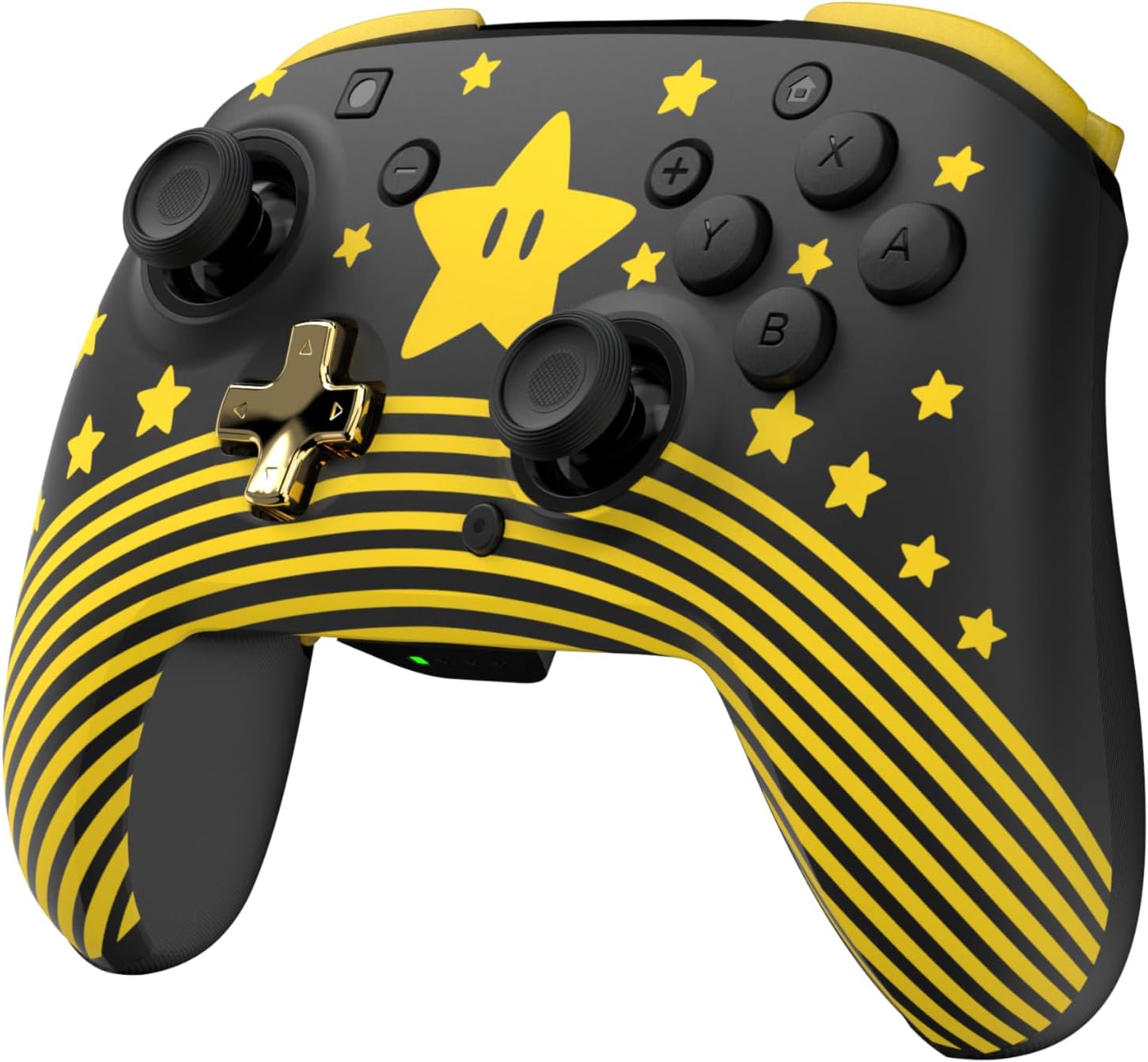 Turtle Beach Rematch Draadloze Controller: Super Mario Star – Nintendo Switch, Switch Lite en OLED-model - Glow in the dark, Oplaadbare Batterij, Officieel Gelicentieerd door Nintendo