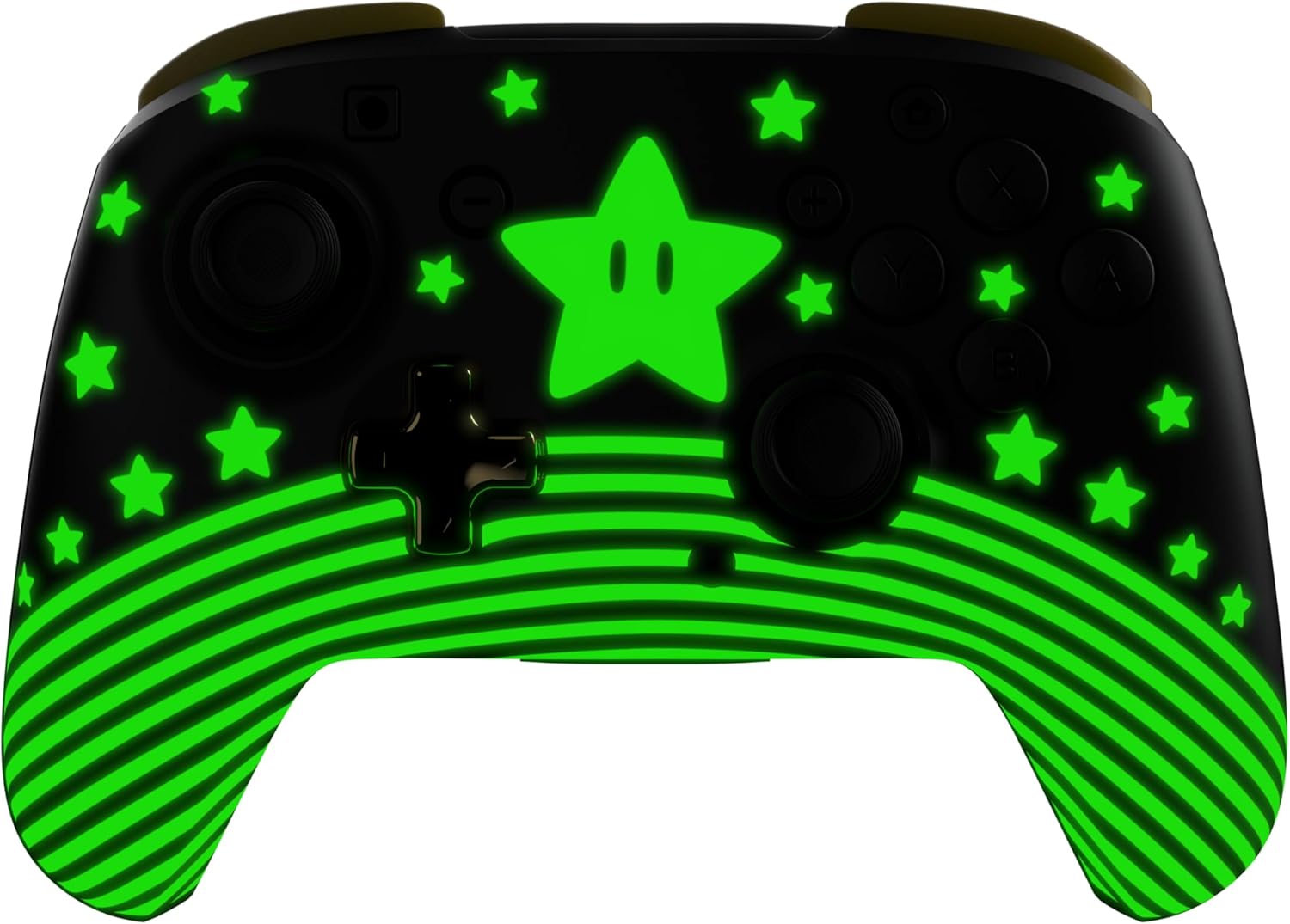 Turtle Beach Rematch Draadloze Controller: Super Mario Star – Nintendo Switch, Switch Lite en OLED-model - Glow in the dark, Oplaadbare Batterij, Officieel Gelicentieerd door Nintendo