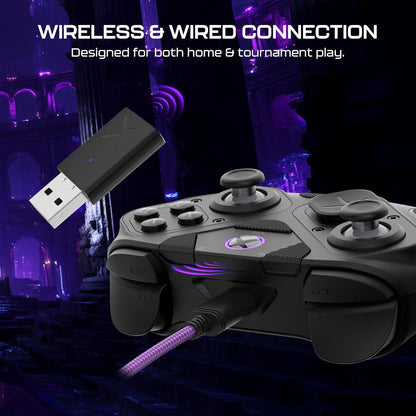 Turtle Beach Victrix Pro BFG Reloaded Wireless Gaming Controller Licensed for Xbox Series X|S, Xbox One & PC, Bluetooth, Fightpad Module, Hall-Effect Sticks/Triggers, Customizable Controls