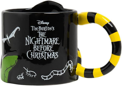 Paladone Nightmare Before Christmas Oogie Boogie Glow in The Dark Ceramic 3D Sculpted Mug, Officially Licensed Disney Gifts for Coffee, Tea, Hot Chocolate
