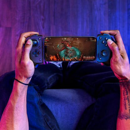 Razer Kishi V3 - Full-size mobile controller for iPhone and Android smartphones - USB-C Plug-and-Play - Anti-drift analogue sticks - 12 buttons (Sensa HD Haptics, Nexus App) Black