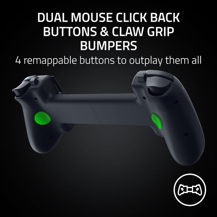 Razer Kishi V3 Pro - Full-size mobile controller for iPhone, Android smartphones and tablet 8" - USB-C Plug-and-Play - Anti-drift analogue sticks (12 buttons - Sensa HD Haptics, Nexus App) Black