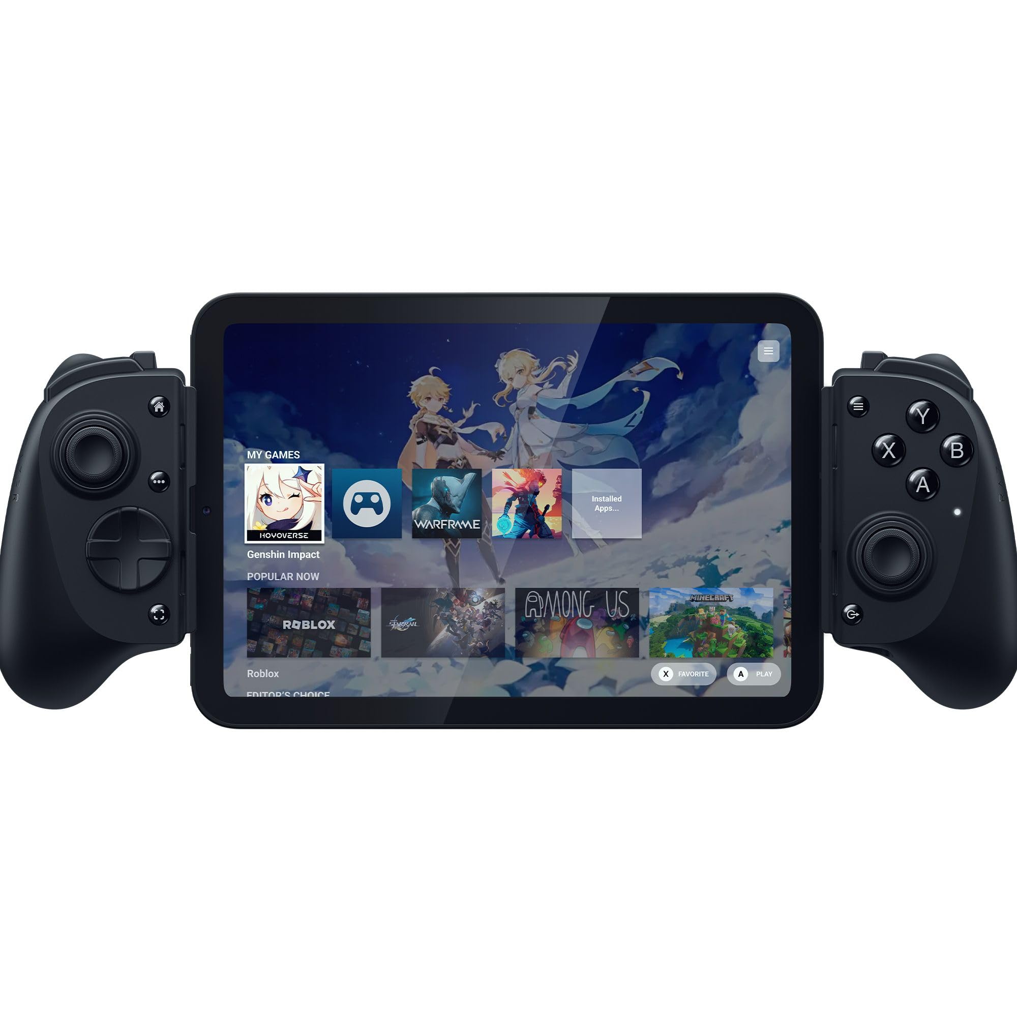 Razer Kishi V3 Pro - Full-size mobile controller for iPhone, Android smartphones and tablet 8" - USB-C Plug-and-Play - Anti-drift analogue sticks (12 buttons - Sensa HD Haptics, Nexus App) Black