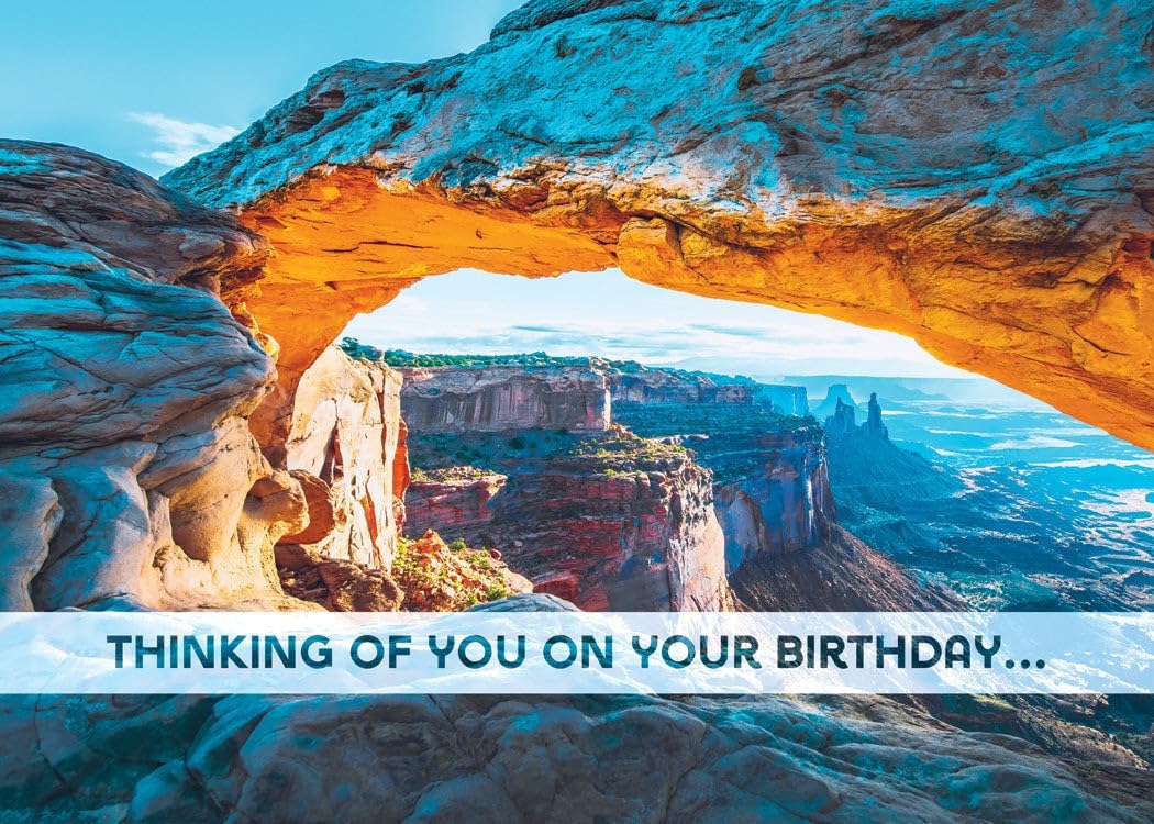 Greeting Cards Assortment Box - Vibrant Views (KJV) - Birthday Greeting Cards - Christian Greeting Cards Assortment with Envelopes - Bible Verse Cards - Scripture Cards with Bible Verses - Box of 12