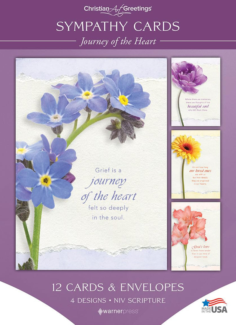 Warner Press Card-Boxed-Journey of The Heart Assorted Sympathy (NIV) (Box of 12