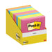 Post-it Notes, Assorted Colours, Pack of 10 Pads, 100 Sheets per Pad, 76 mm x 76 mm, Cardboard Pack, 100% PEFC - Self-Stick Notes for Note Taking, to Do Lists & Reminders
