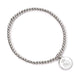 The Carat Shop Real Madrid Football Club Silver Disc Ball Bead Bracelet