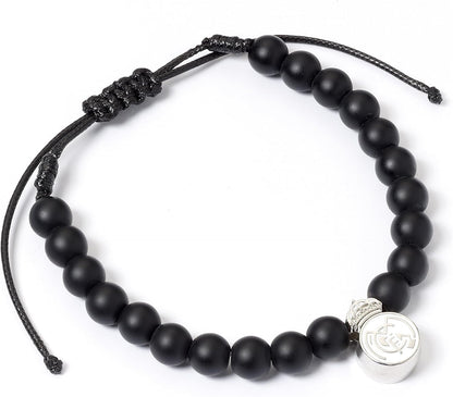 The Carat Shop Real Madrid Football Club Black Bead Bracelet