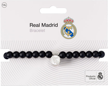 The Carat Shop Real Madrid Football Club Black Bead Bracelet
