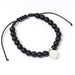 The Carat Shop Real Madrid Football Club Black Bead Bracelet