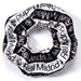 Real Madrid Black & White Logo Hair Scrunchie