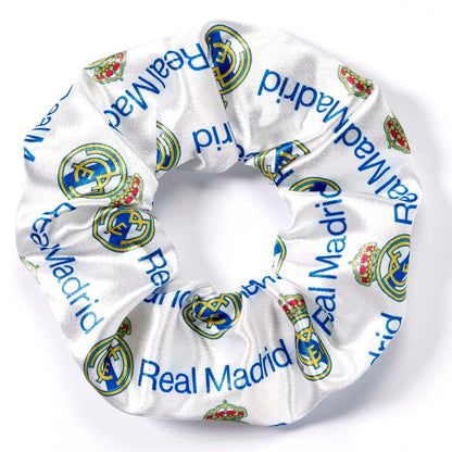 Real Madrid Navy & Yellow Logo Hair Scrunchie