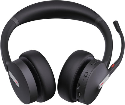 Yealink BH70 Bluetooth Wireless Stereo Headset Teams USB-C&A, Microsoft Teams Certified, 3-Mic Noise Cancellation, 35 HoursTalkTime, Bluetooth 5