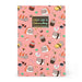 Legami - 7mm Sushi Cat B5 Large Lined Notebook - FSC Certified Paper - 100 Pages - Singer Dot Bound - 18.5 x 24.8 cm