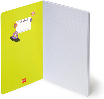 Legami - 7mm Space B5 Large Lined Notebook, FSC Certified Paper, 100 Pages, Singer Dot Bound, 18.5 x 24.8 cm