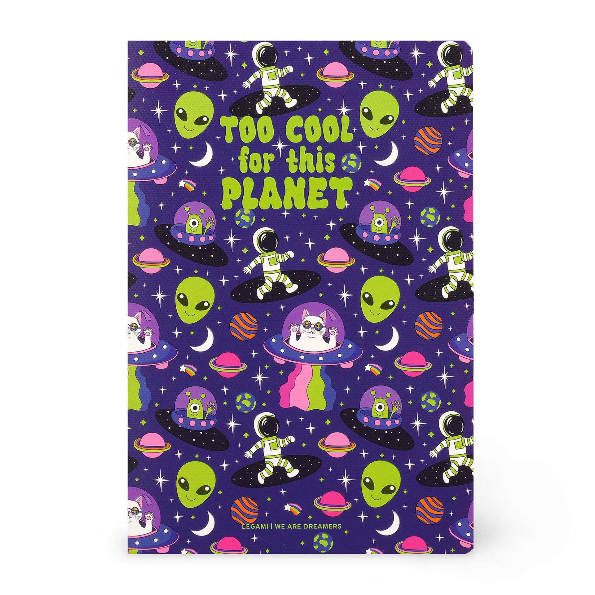 Legami - 7mm Space B5 Large Lined Notebook, FSC Certified Paper, 100 Pages, Singer Dot Bound, 18.5 x 24.8 cm