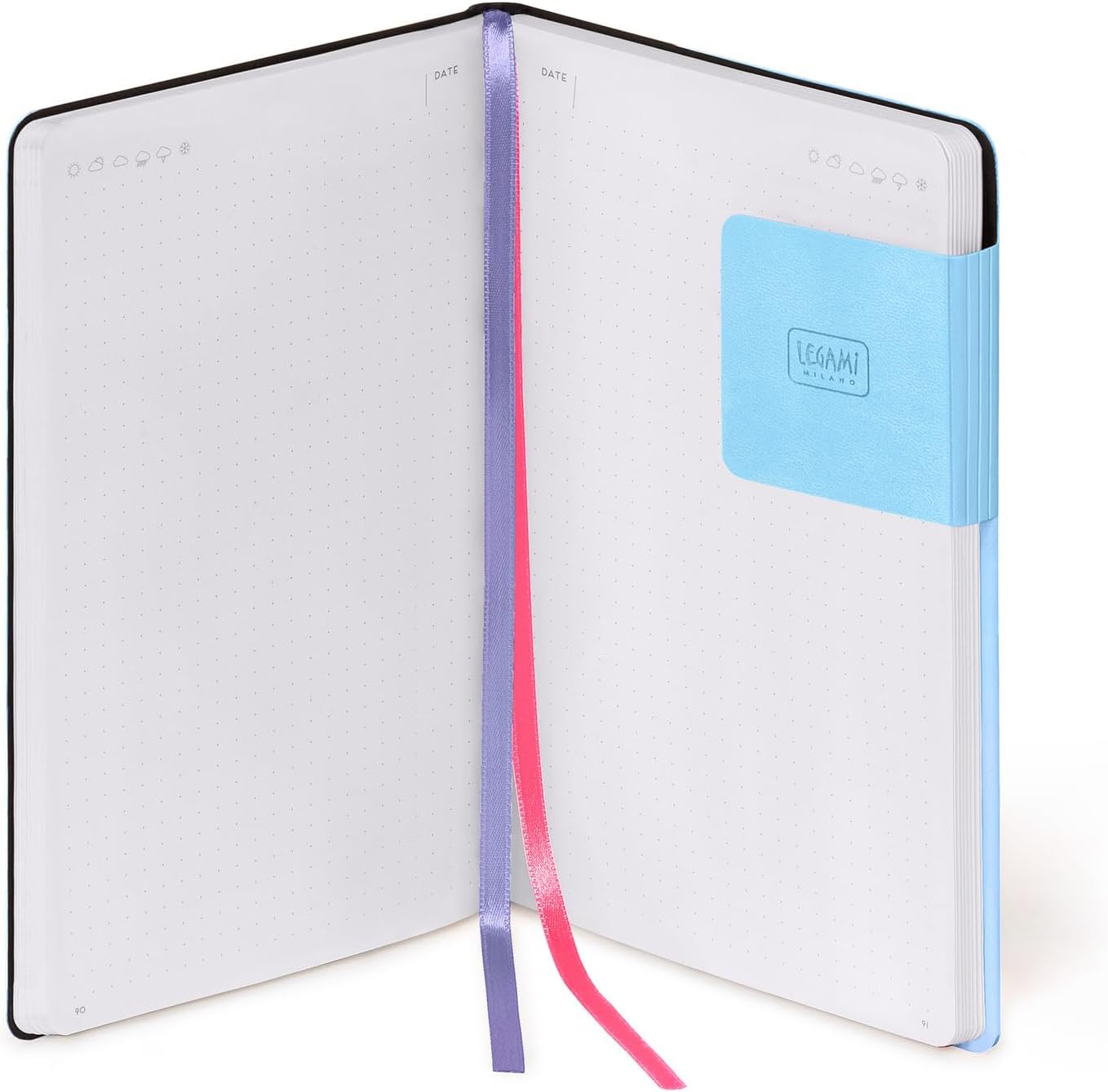 Legami - My Notebook, Aura, Special Edition, Medium, FSC Certified Paper, 192 Pages, Soft Cover, Elastic Closure, Double Bookmark, 13 x 21 cm