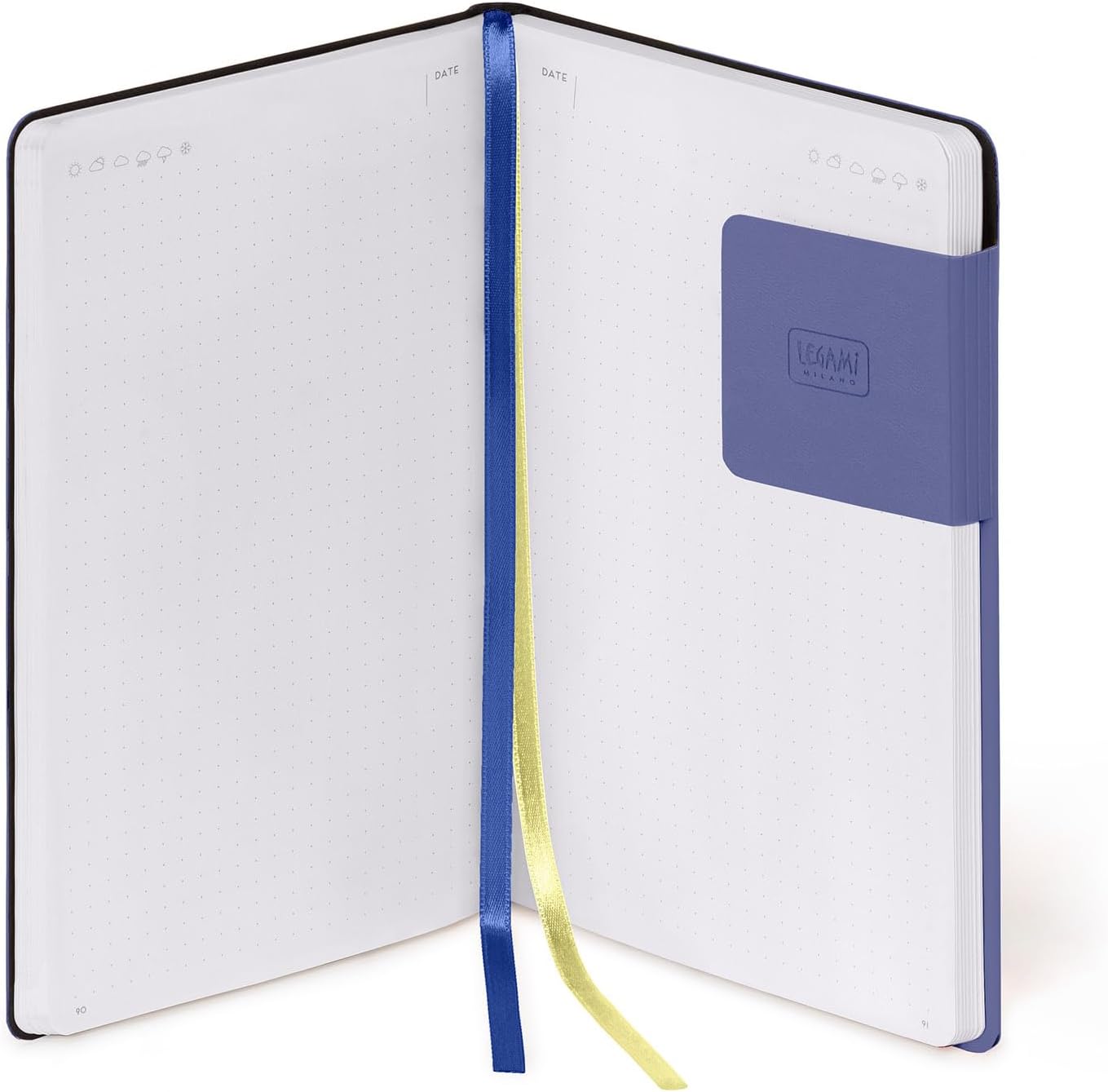 Legami - My Notebook, Future Dusk, Medium, FSC Certified Paper, 192 Pages, Soft Cover, Elastic Closure, Double Bookmark, 13 x 21 cm