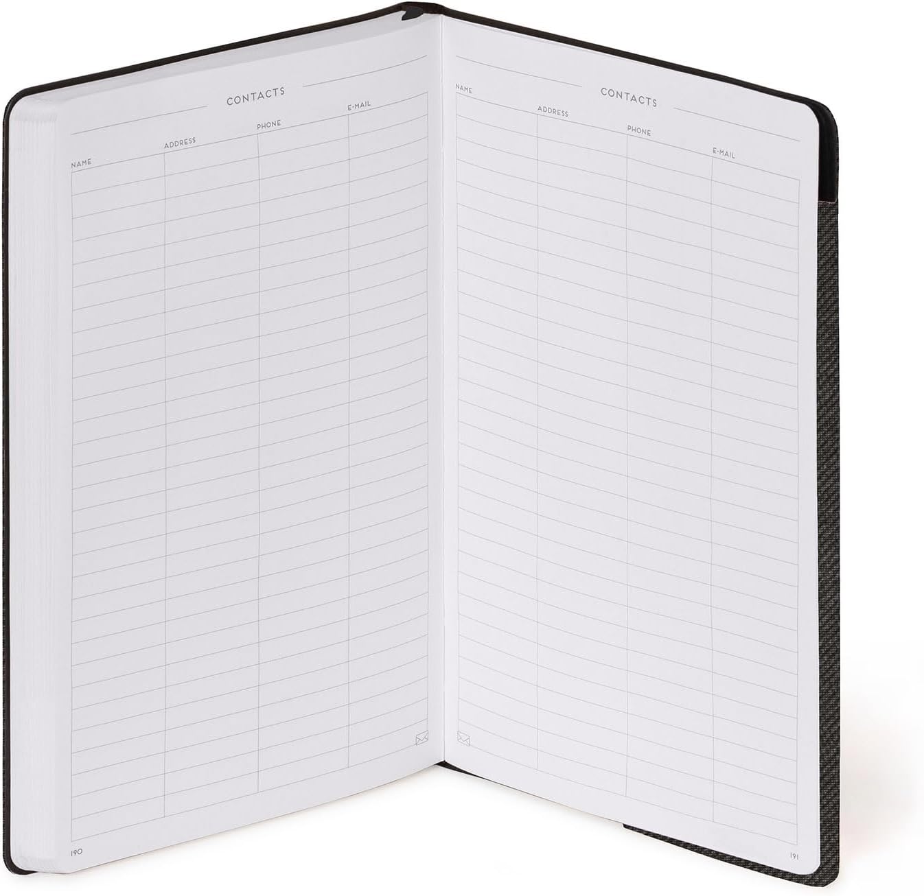 Legami - My Notebook, Deep Graphite, Medium, FSC Certified Paper, 192 Pages, Soft Cover, Elastic Closure, Double Bookmark, 13 x 21 cm