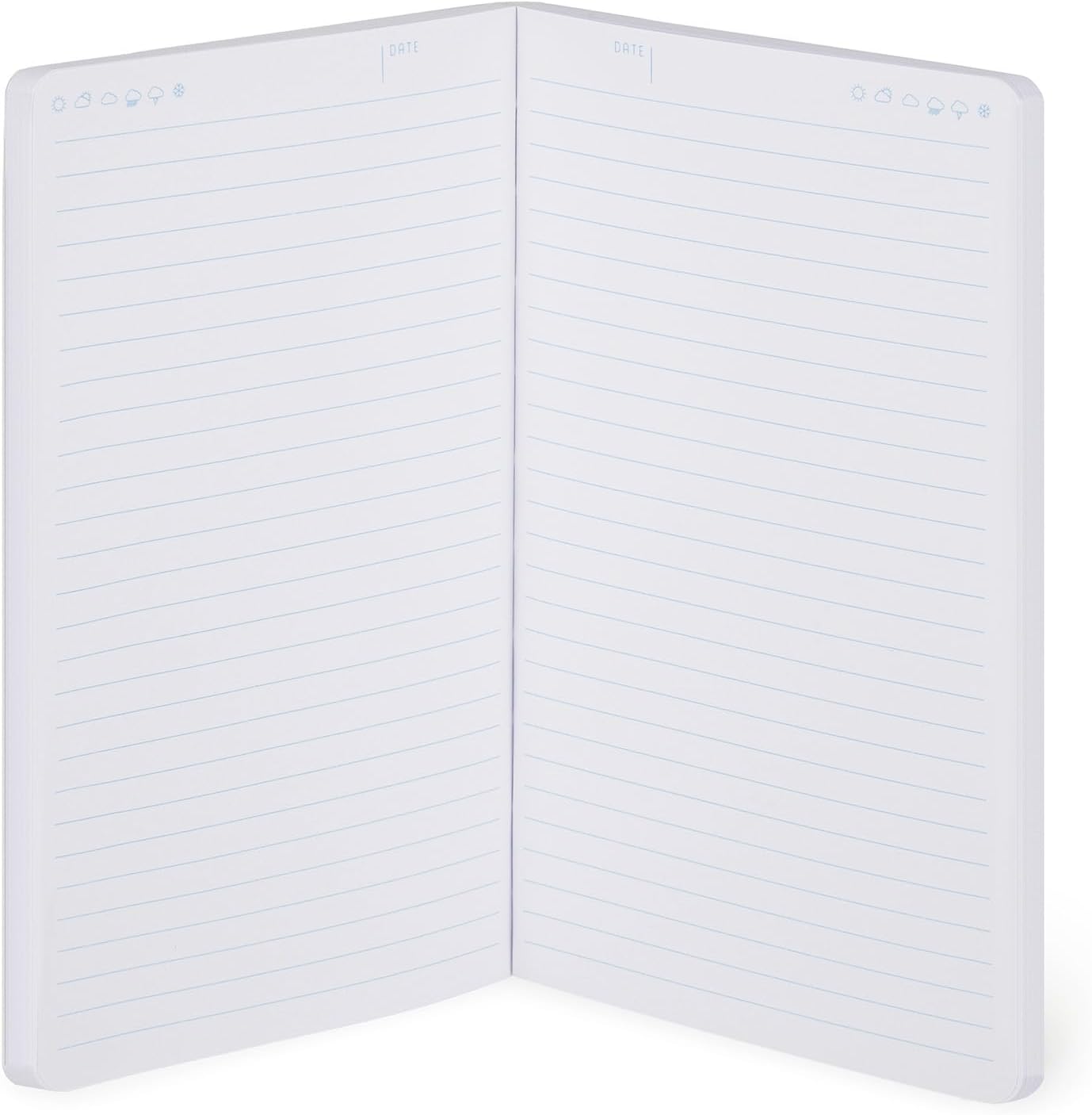 Legami - Notebook with lined medium, Corgi, 164 pages, end pocket, last 24 pages removable, elastic closure, rounded corners, FSC certified paper, 13 x 21 cm