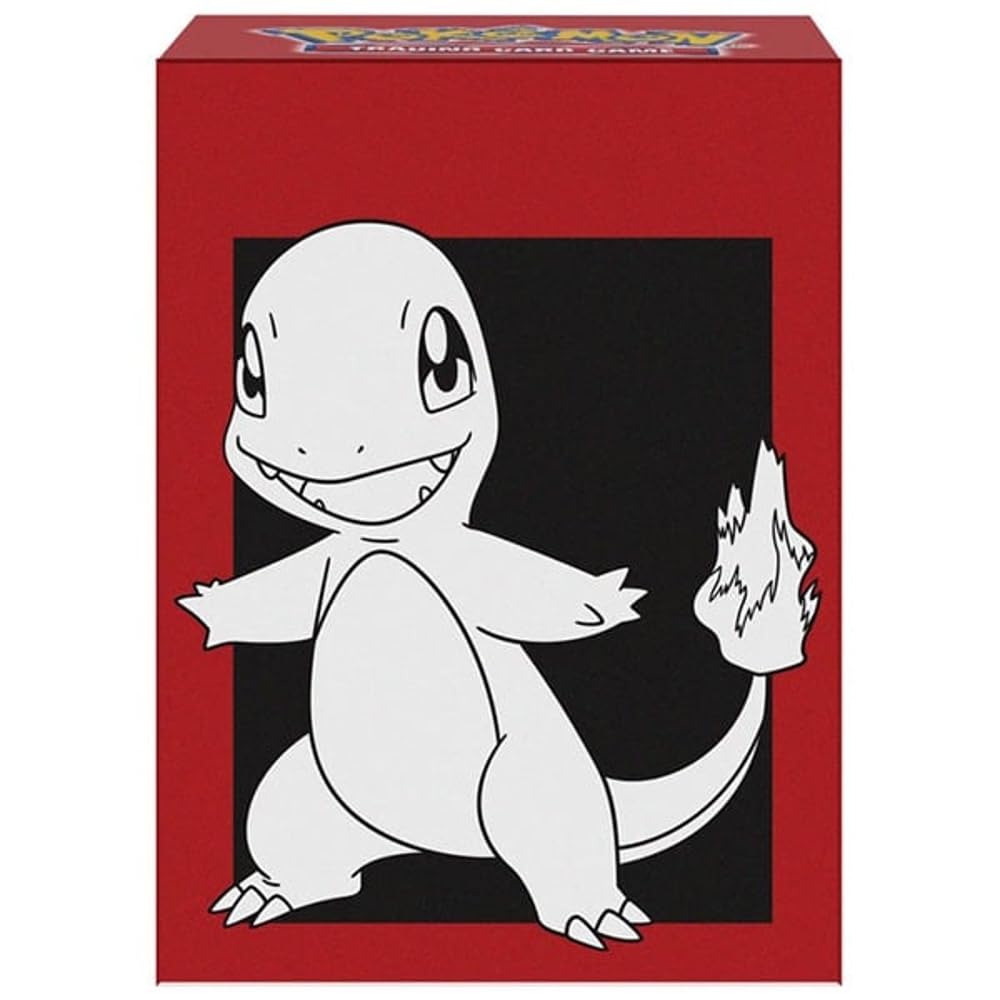 Ultra Pro - Charmander Full View Deck Box per Pokémon | GCC Storage Full View coperchio autobloccante contiene 75 carte doppia manica compatibile deck divisore organizzatore carte collezionabili