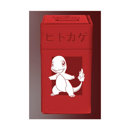 Ultra Pro - Charmander M2 Deck Box per Pokémon | TCG Deck box premium similpelle di alta qualità per carte collezionabili contiene 75 carte a doppia manica built-in gettone dadi