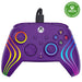 Turtle Beach Afterglow Wave Paars Bekabelde RGB-Gamingcontroller – Gelicentieerd voor Xbox Series X en S, Xbox One en Windows – Toewijsbare knoppen, Hall-Effect-Hairtriggers, Audiobediening